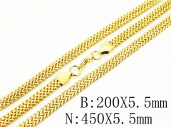 HY Wholesale Stainless Steel 316L Necklaces Bracelets Sets-HY40S0464HPE
