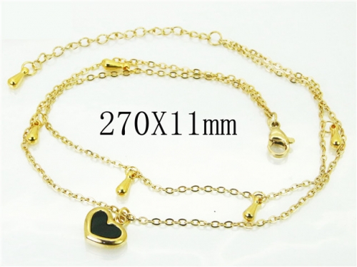 HY Wholesale Stainless Steel 316L Anklet Jewelry-HY59B1034NLD