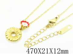 HY Wholesale Necklaces Stainless Steel 316L Jewelry Necklaces-HY32N0584OR