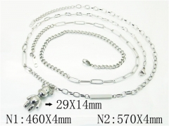 HY Wholesale Necklaces Stainless Steel 316L Jewelry Necklaces-HY32N0551HZL