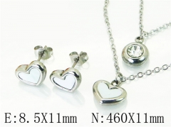 HY Wholesale Jewelry 316L Stainless Steel Earrings Necklace Jewelry Set-HY59S2262OL