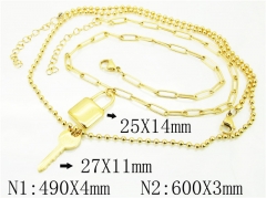HY Wholesale Necklaces Stainless Steel 316L Jewelry Necklaces-HY32N0549HKF