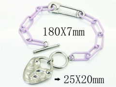 HY Wholesale Bracelets 316L Stainless Steel Jewelry Bracelets-HY21B0436HLY
