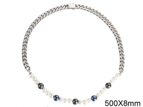 HY Wholesale Jewelry Stainless Steel Pearl Chain-HY0095N035