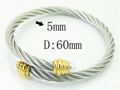 HY Wholesale Bangles Stainless Steel 316L Fashion Bangle-HY38B0709HID