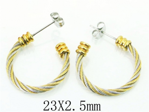 HY Wholesale Earrings 316L Stainless Steel Fashion Jewelry Earrings-HY51E0058HJS