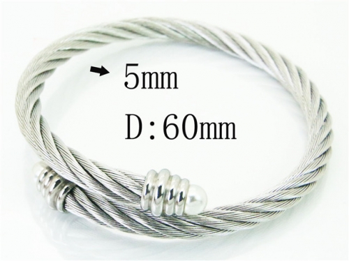 HY Wholesale Bangles Stainless Steel 316L Fashion Bangle-HY38B0708HHX