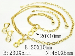 HY Wholesale Jewelry Sets 316L Stainless Steel Earrings Necklace Jewelry Set-HY59S2286HOE