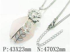 HY Wholesale Necklaces Stainless Steel 316L Jewelry Necklaces-HY92N0385HJQ