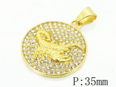 HY Wholesale Pendant 316L Stainless Steel Jewelry Pendant-HY13P1841HIX