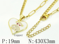 HY Wholesale Necklaces Stainless Steel 316L Jewelry Necklaces-HY62N0465HIT