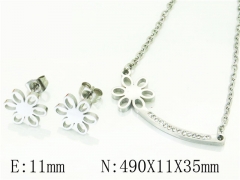 HY Wholesale Jewelry Sets 316L Stainless Steel Earrings Necklace Jewelry Set-HY12S1201LL
