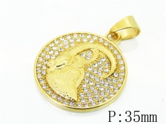 HY Wholesale Pendant 316L Stainless Steel Jewelry Pendant-HY13P1835HIS