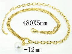 HY Wholesale Necklaces Stainless Steel 316L Jewelry Necklaces-HY59N0055OLS