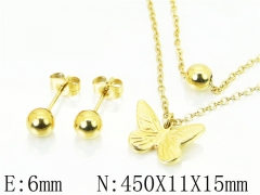 HY Wholesale Jewelry Sets 316L Stainless Steel Earrings Necklace Jewelry Set-HY91S1191NLR