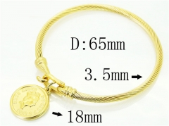 HY Wholesale Bangles Stainless Steel 316L Fashion Bangle-HY38B0678HME