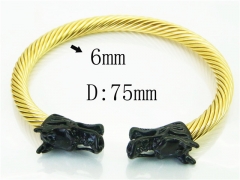 HY Wholesale Bangles Stainless Steel 316L Fashion Bangle-HY38B0751HOR
