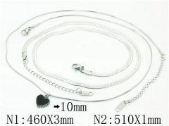 HY Wholesale Necklaces Stainless Steel 316L Jewelry Necklaces-HY59N0107OB