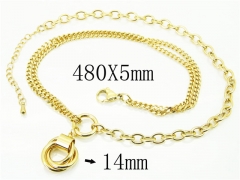 HY Wholesale Necklaces Stainless Steel 316L Jewelry Necklaces-HY59N0062OLB