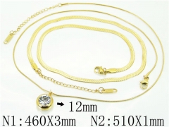 HY Wholesale Necklaces Stainless Steel 316L Jewelry Necklaces-HY59N0145HGG