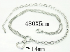 HY Wholesale Necklaces Stainless Steel 316L Jewelry Necklaces-HY59N0050NX