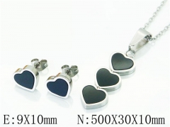 HY Wholesale Jewelry Sets 316L Stainless Steel Earrings Necklace Jewelry Set-HY59S2310PL