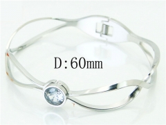 HY Wholesale Bangles Stainless Steel 316L Fashion Bangle-HY19B0971HIW