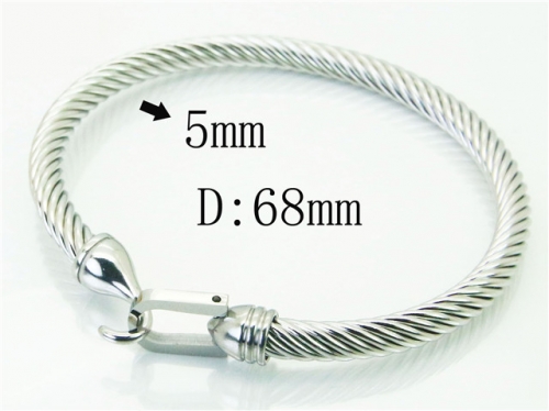 HY Wholesale Bangles Stainless Steel 316L Fashion Bangle-HY38B0694HJV