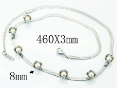 HY Wholesale Necklaces Stainless Steel 316L Jewelry Necklaces-HY59N0121NLW