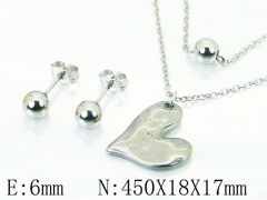 HY Wholesale Jewelry Sets 316L Stainless Steel Earrings Necklace Jewelry Set-HY91S1168LLW