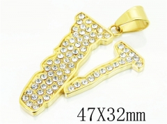 HY Wholesale Pendant 316L Stainless Steel Jewelry Pendant-HY13P1888HHL