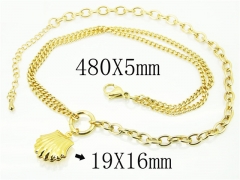 HY Wholesale Necklaces Stainless Steel 316L Jewelry Necklaces-HY59N0063OLV