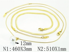 HY Wholesale Necklaces Stainless Steel 316L Jewelry Necklaces-HY59N0130HCC