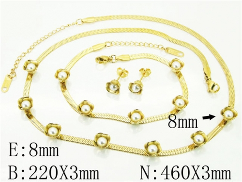 HY Wholesale Jewelry Sets 316L Stainless Steel Earrings Necklace Jewelry Set-HY59S2321HMT