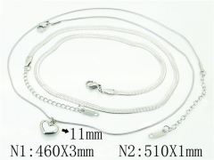 HY Wholesale Necklaces Stainless Steel 316L Jewelry Necklaces-HY59N0090OE