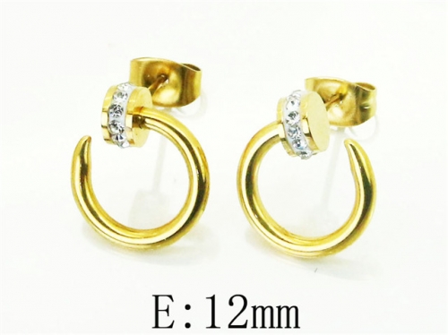 HY Wholesale Earrings 316L Stainless Steel Fashion Jewelry Earrings-HY80E0571ME