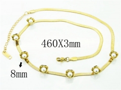 HY Wholesale Necklaces Stainless Steel 316L Jewelry Necklaces-HY59N0126OLS