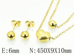 HY Wholesale Jewelry Sets 316L Stainless Steel Earrings Necklace Jewelry Set-HY91S1185NLX