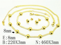 HY Wholesale Jewelry Sets 316L Stainless Steel Earrings Necklace Jewelry Set-HY59S2318HMW