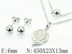 HY Wholesale Jewelry Sets 316L Stainless Steel Earrings Necklace Jewelry Set-HY91S1170LLZ