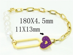 HY Wholesale Bracelets 316L Stainless Steel Jewelry Bracelets-HY25B0285HIF