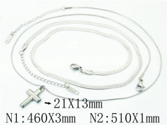 HY Wholesale Necklaces Stainless Steel 316L Jewelry Necklaces-HY59N0087OY