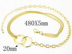 HY Wholesale Necklaces Stainless Steel 316L Jewelry Necklaces-HY59N0073OLE