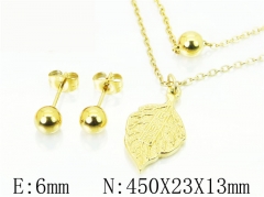 HY Wholesale Jewelry Sets 316L Stainless Steel Earrings Necklace Jewelry Set-HY91S1188NLA