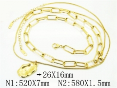 HY Wholesale Necklaces Stainless Steel 316L Jewelry Necklaces-HY32N0589HHL