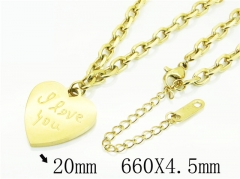 HY Wholesale Necklaces Stainless Steel 316L Jewelry Necklaces-HY80N0550NLD