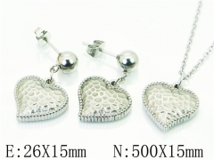 HY Wholesale Jewelry Sets 316L Stainless Steel Earrings Necklace Jewelry Set-HY91S1183MLW