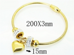 HY Wholesale Bangles Stainless Steel 316L Fashion Bangle-HY38B0673HOW