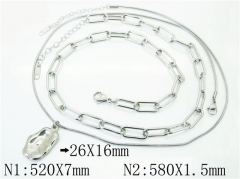 HY Wholesale Necklaces Stainless Steel 316L Jewelry Necklaces-HY32N0588PW