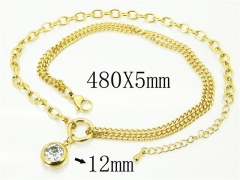 HY Wholesale Necklaces Stainless Steel 316L Jewelry Necklaces-HY59N0060OLX